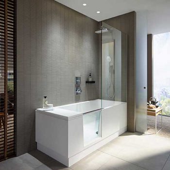 Duravits Shower + Bath en walk-in-shower