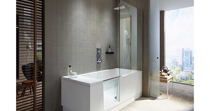 Duravits Shower + Bath en walk-in-shower